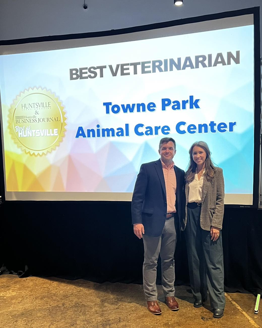 Towne Park Animal Care Center recognized as Best Veterinarian in Huntsville